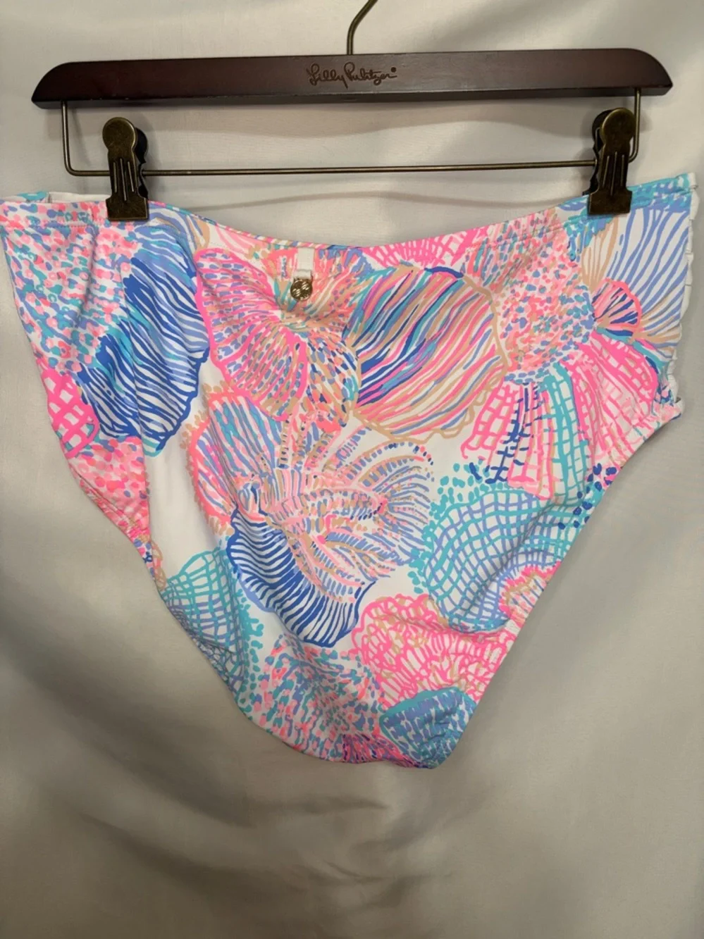 Lilly Pulitzer Two Piece Bikini in Multi Rose of the Seas size Women’s 14 - Picture 7 of 12